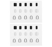 OSOLADY Tapis en Silicone Blanc pour Manucure 2 Pièces, Étanche et Lavable, Outil Pratique pour Pâte à Ongles, Usage Personnel et Salon Professionnel