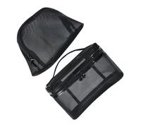 OSOLADY Trousses de Toilette en Filet Noir Lot de 2 Grosse Capacité Légères et Confortables, pour Rangement Cosmétique Quotidien et Voyages