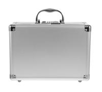 OSOLADY Valise à Outils en Alliage d Aluminium Argenté avec Poignée et Serrure à Code Mallette Multifonction Robuste pour Protection Supérieure en Intérieur et Boutiques