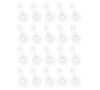 OSOLADY Valve d'air pour Bouée Gonflable en Plastique 20pcs Embout Réutilisable Clic pour Matelas Pneumatique et Bouée, Fête Estivale
