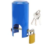 OSOLADY Verrou de Robinet Extérieur Résistant aux Chutes Plusieurs styles 1 Set en Fer Bleu Anti-vol pour Robinet de Jardin et Tuyau, pour Parcs et Maisons de Vacances Plusieurs styles