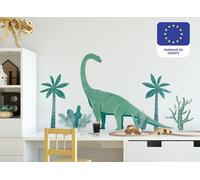 Osomhome Stickers Muraux Enfants Motif: Dinosaures (160x81cm) - Autocollant Mural - Decoration Chambre Bebe - Deco Chambre Enfant Fille & Garcon - Arbre, Brachiosaurus os3255