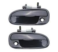 Osompar Lot de 2 poignées de porte extérieures côté conducteur et passager avec trou de serrure compatible avec Honda Civic 1996-2000 remplace 72180S00004 72140S00004