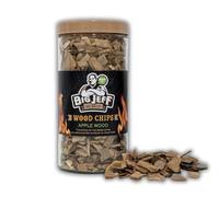 OsoRetail Big Jeff Wood Chips Pommier 550 g | Copeaux de bois Apple 100 % naturel pour fumoir, barbecue et barbecue | Fumée douce et fruitée - Idéal viandes, poissons, fromages