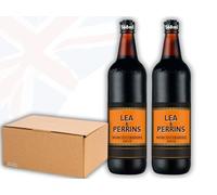 OsoRetail Lot de sauce Lea & Perrins Worcestershire | dans un emballage de protection spécial | 2 x 568 ml