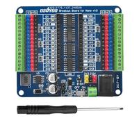 OSOYOO Carte de dérivation Nano IO Shield avec LED d'état GPIO, Support d'extension de Terminal pour Arduino Nano