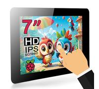 OSOYOO Écran tactile 7" RPi DSI pour Raspberry Pi 5, 4, 3 modèle A, B - 800 x 480 IPS Moniteur, Plug and Play, compatible avec Raspberry Pi OS Ubuntu Kali RetroPie, etc