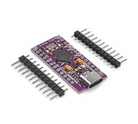 OSOYOO Pro Micro Development Board 5V/16MHZ Microcontrôleur USB-C pour Arduino Micro Leonardo Bootloader avec 2 têtes à Broches Row