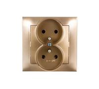 Ospel GP-2YZ/28 Prise de courant Or IP20 16 A 84 mm 45 mm 84 mm