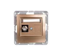 Ospel GPA-1YF/m/28 Prise de courant Or IP20 71 mm 38 mm 71 mm 52 g