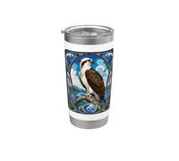 Osprey Art Nouveau Motif oiseau de proie Gobelet isotherme en acier inoxydable double paroi