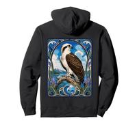 Osprey Art Nouveau Motif Oiseau de Proie Sweat à Capuche