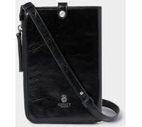 Osprey London Osprey London Black The Electra Italian Leather Phone Bag
