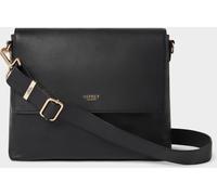 Osprey London Osprey London Black The Runner Leather Crossbody Bag