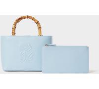 Osprey London Osprey London Blue The Luxe Clio Leather Mini Grab Bag