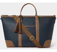 Osprey London Osprey London Blue The Savanna Leather Weekender Bag