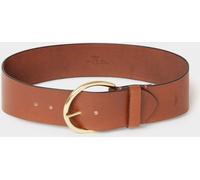 Osprey London Osprey London Brown The Oversized Leather Buckle Belt