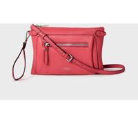 Osprey London Osprey London Fuchsia Pink Ruby Leather Cross-Body Clutch Bag