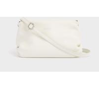 Osprey London Osprey London Pearl White The Carina Shrug Italian Leather Midnight Pearl Midnight Handbag