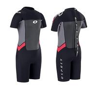 Osprey Origin combinaison 3 mm shorty garçon été néoprène 3/2 mm pour surf, bodyboard et sports aquatiques, 3 couleurs - Rouge - L