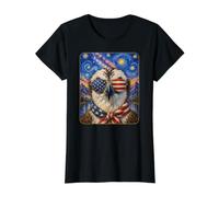 Osprey Portant des Lunettes Drapeau américain T-Shirt Graphique avec Valeur