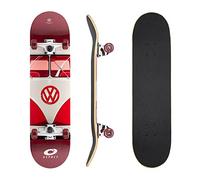 Osprey Volkswagen Skateboard Professionnel pour débutants - Skateboard concave Double Kick pour Adulte avec roulements ABEC 7 - Poids Maximal de l'utilisateur 100 kg - Designs Officiels VW