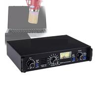 OSPSHPG Préamplificateur de Microphone à Lampes, amplificateur de Micro avec Gain de 60 DB, avec vumètre, 16 préréglages de Son, Alimentation 48 V, pour l'enregistrement en Studio et Le Podcast