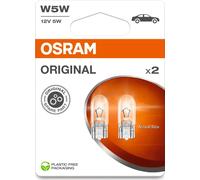 OSRAM 12W W5W T10 Lampe à culot en verre Original Spare Part 2er Set 2825-02B