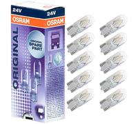 Osram 2845 Original Base Compresseur W5W, 24 V, Boîte de 10 Pièces, Argenté