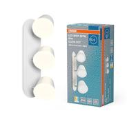 OSRAM 3 spots LED plafond/mur salle de bain blancs en aluminium, température réglable via interrupteur, IP44, luminaire intérieur