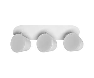 Osram 3 spots LED plafond/mur salle de bain blancs en aluminium, température réglable via interrupteur, IP44, luminaire intérieur