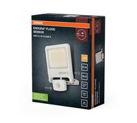 OSRAM 3000K Détecteur Extérieur LED IP44 Spot Terrasse Mur Alu Verre Blanc