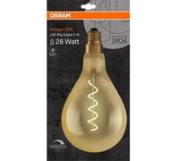OSRAM Vintage Edition 1906 Ampoule LED à Filament Spirale | Culot E27 | Forme Oval 160mm Or Ambrée | Dimmable | Blanc Chaud 2000K | 5W (équivalent 28W)