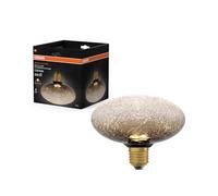 OSRAM 4099854608711 Decor LED Flat Lamp 3.5W 827 E27 Non-Dim in Cracked Glass Brown, Plastics, 3.5 W, Marron, Flattened Sphere