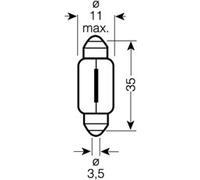 OSRAM 6418ULT Ampoule, feu éclaireur de plaque pour ABARTH,ALFA ROMEO,ALPINA,AUD