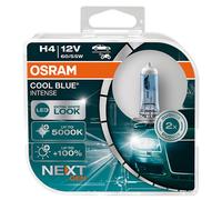 OSRAM COOL BLUE INTENSE H4, +100% plus lumineux, jusqu'à 5000K, lampe halogène, look LED, duo box (2 lampes)