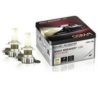 Osram NIGHT BREAKER LED VINTAGE H4 + adaptateur R2, 3000 K, température de couleur blanc chaud, jusqu'à 330% de luminosité en plus