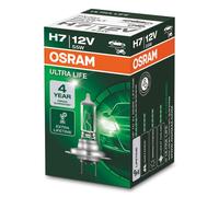 Osram Ultra Life H7, Lampe De Phare Halogène, 64210ult, 12v Véhicule De Tourisme, Boîte Pliante (1 Pièce)