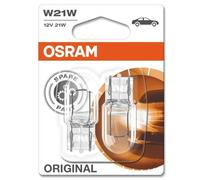 Osram 7505-02B Lampes Matériel d'Origine dans une Emballage Transparente Catégorie ECE W21W, 580/383 W, Blister de 2 Pièces