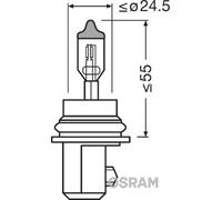 OSRAM 9007 Ampoule, éclairage de virage pour HUMMER,LINCOLN