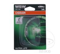 OSRAM ampoule à culot en verre 12V 5W W2.1X9.5D ULTRA LIFE