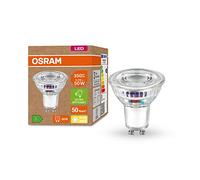 Osram Ampoule LED à économie d'énergie, réflecteur PAR16, GU10, blanc chaud (3000K), 2,1 watts, remplace une ampoule de 50W, très efficace et économe en énergie, pack de 1