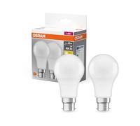 Osram Lampe Led Culot: B22d Blanc Chaud 2700 K 8,50 W Remplacement Pour 60 W Incandescent Bulb Dépolie Led Base Classic A Blanc