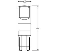 Osram Ampoule Led Capsule Claire 2.6w=30 G9 Froid