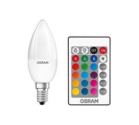 Osram Lampes Retrofit RGBW avec télécommande Ampoule LED, Culot : E14, Blanc chaud, 2700 K, 9 W, Équivalent à 60 W, Mat, LED STAR MOTION SENSOR CLASSIC A, Mat, Taille unique