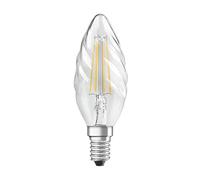 OSRAM 4058075434202 LED CEE E (A - G) E14 forme de flamme torsadée 4 W = 40 W blanc chaud (Ø x L)