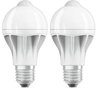 Osram Ampoule LED | Culot: E27 | Blanc chaud | 2700 K | 8.8 W | équivalent à 60 W | dépolie | LED STAR MOTION SENSOR CLASSIC A (Lot de 2)