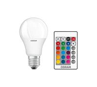 OSRAM Ampoule LED | Culot: E27 | Blanc chaud | 2700 K | 9.7 W | équivalent à 60 W | dépolie | LED Retrofit RGBW avec télécommande