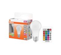 Osram Ampoule LED Retrofit RGBW E27 9,7 W équivalent à 60 W 2700 K Blanc chaud dépolie télécommande