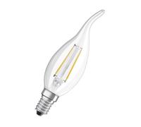 OSRAM Ampoule LED E14 flamme coup de vent 2 W équivalent à 25 W blanc chaud